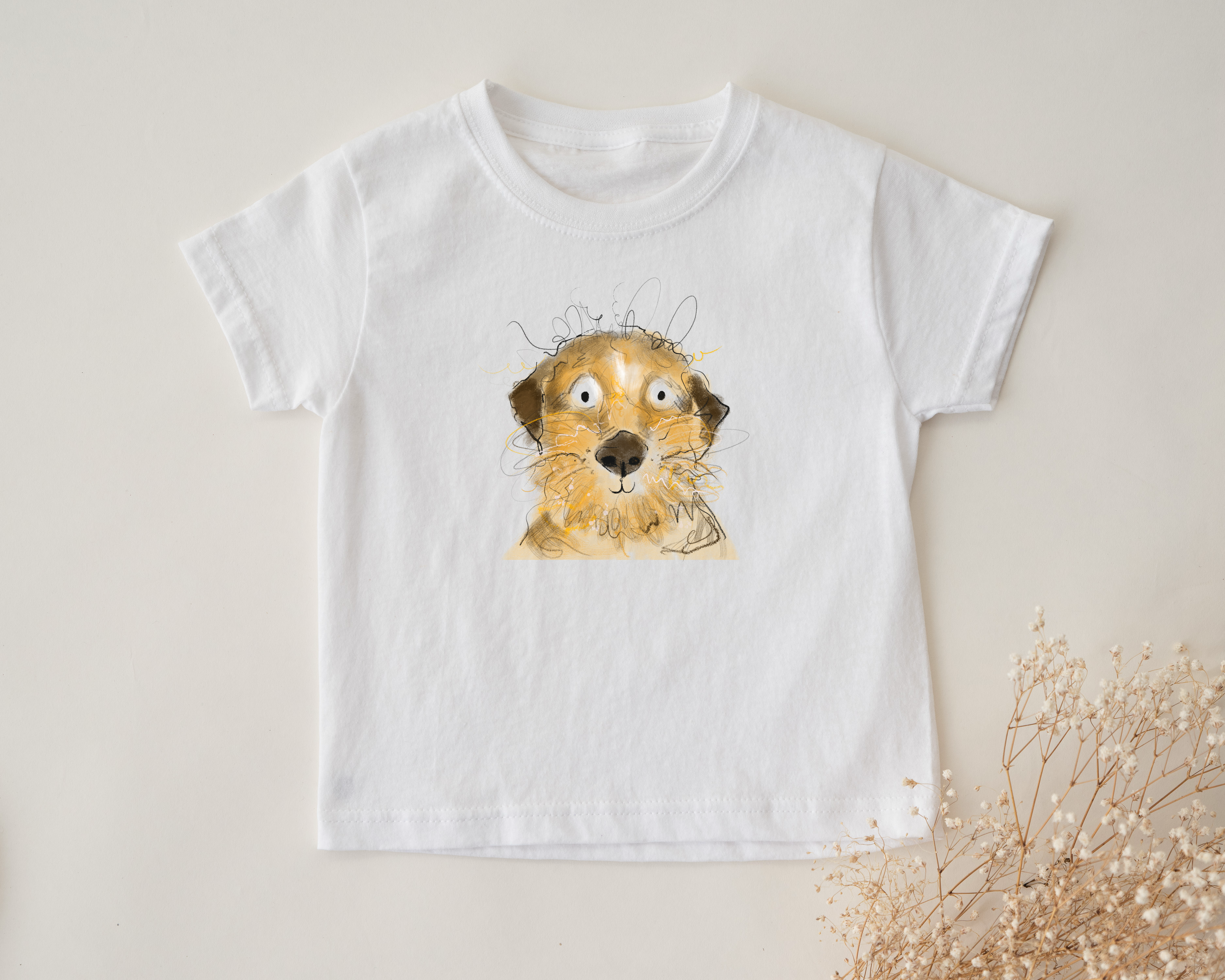Limited edition ‘happy dog’ childrens tshirt